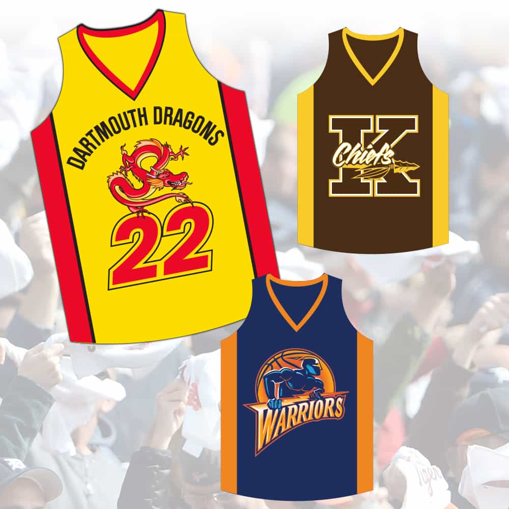 Serviette de soutien, Maillot de basketball miniature 1