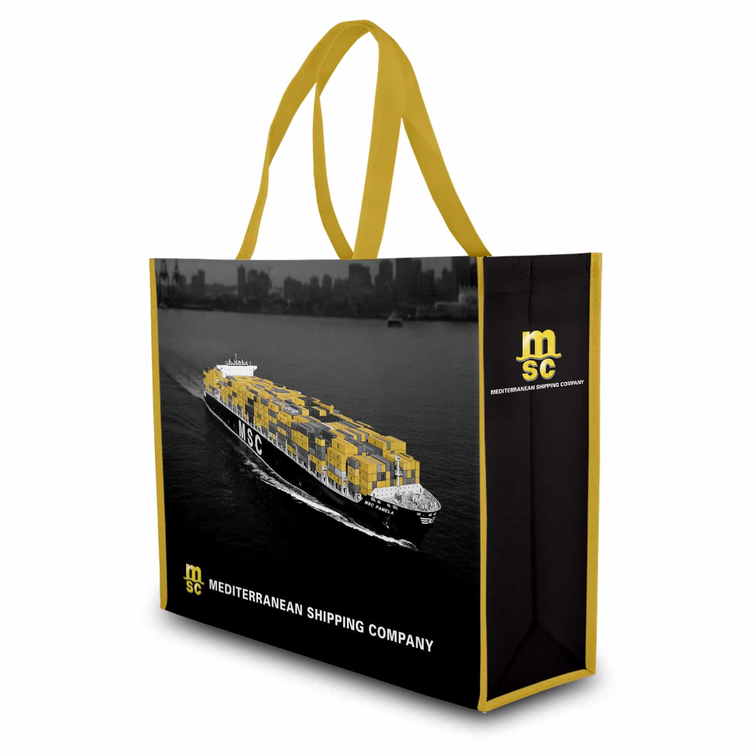 Sac réutilisable non-tissé recyclé - Grand tote miniature 1
