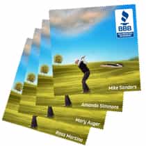 Chiffon de nettoyage en microfibre, Thème golf - 10" x 10" miniature 2