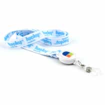 Lanière classique pour salon professionnel avec enrouleur de badge rétractable miniature 2