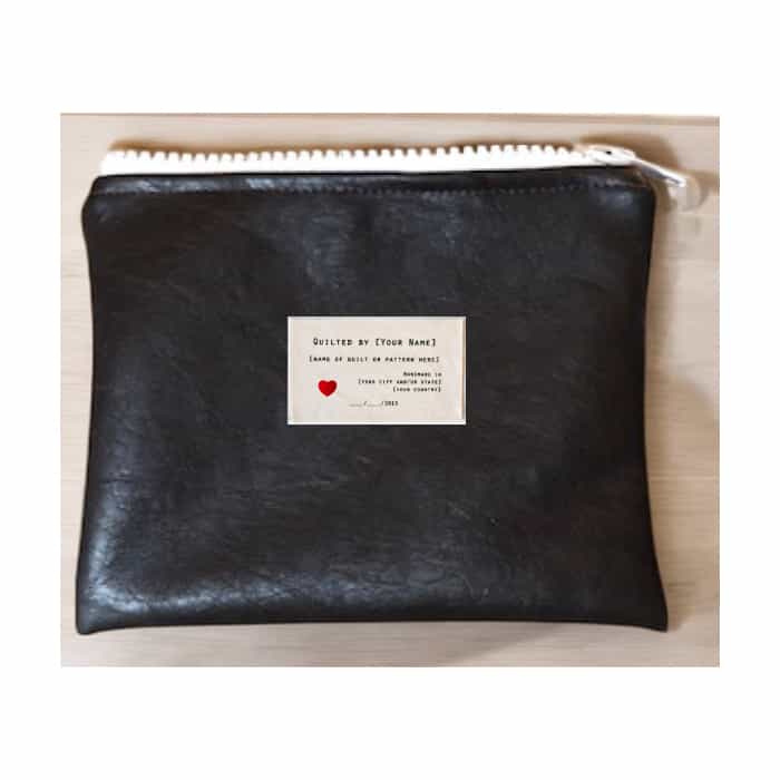 Petite pochette en cuir végane miniature 1