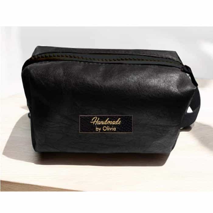 Petite trousse de toilette en cuir végane miniature 1