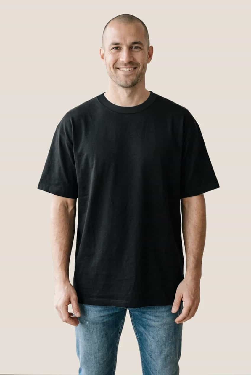 T-shirt col rond coupe ample miniature 1