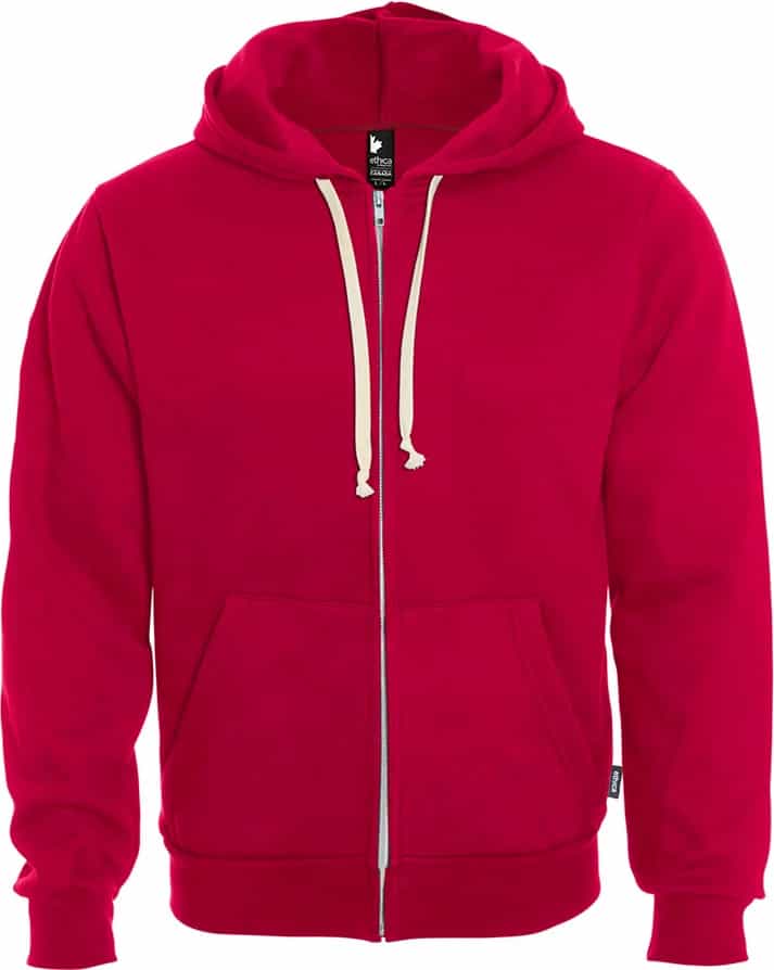 Hooded zip-up sweatshirt miniature 2