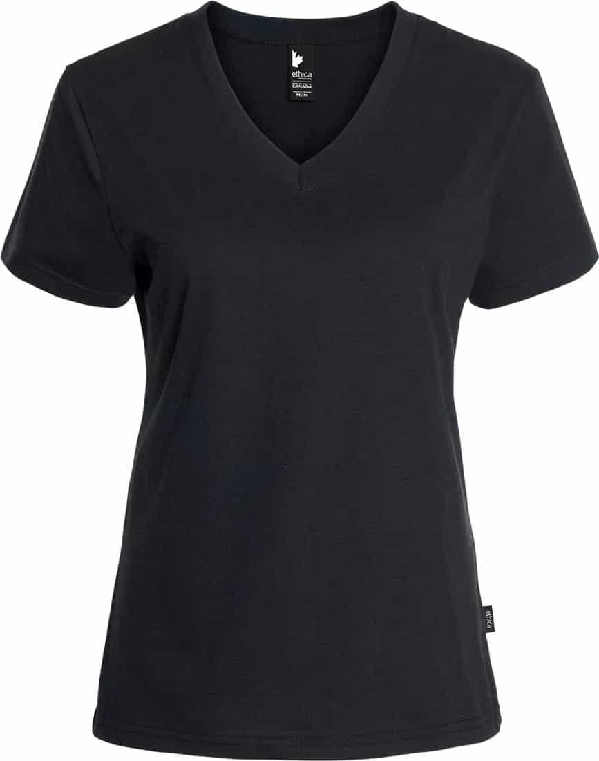 T-shirt col en V - Femme miniature 4