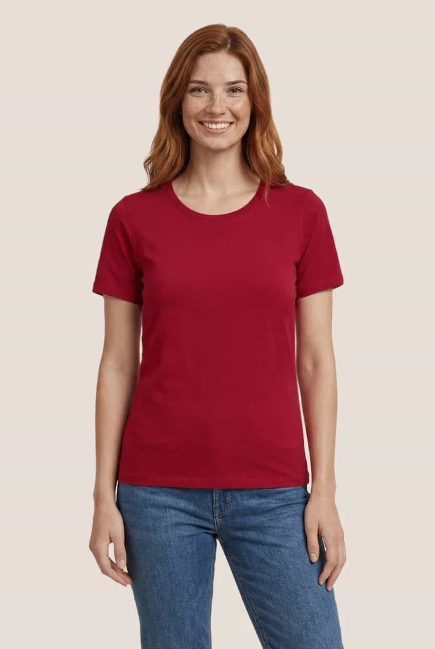 T-shirt col rond - Femme miniature 1