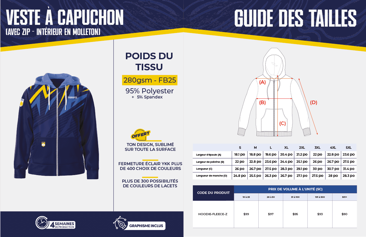 Veste à capuchon avec zip et intérieur en molleton - Fabrik & Co. miniature 3