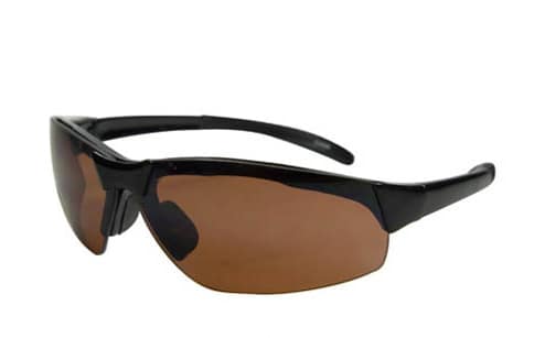 Lunettes de soleil en plastique semi-rimless grande taille Sport Wrap