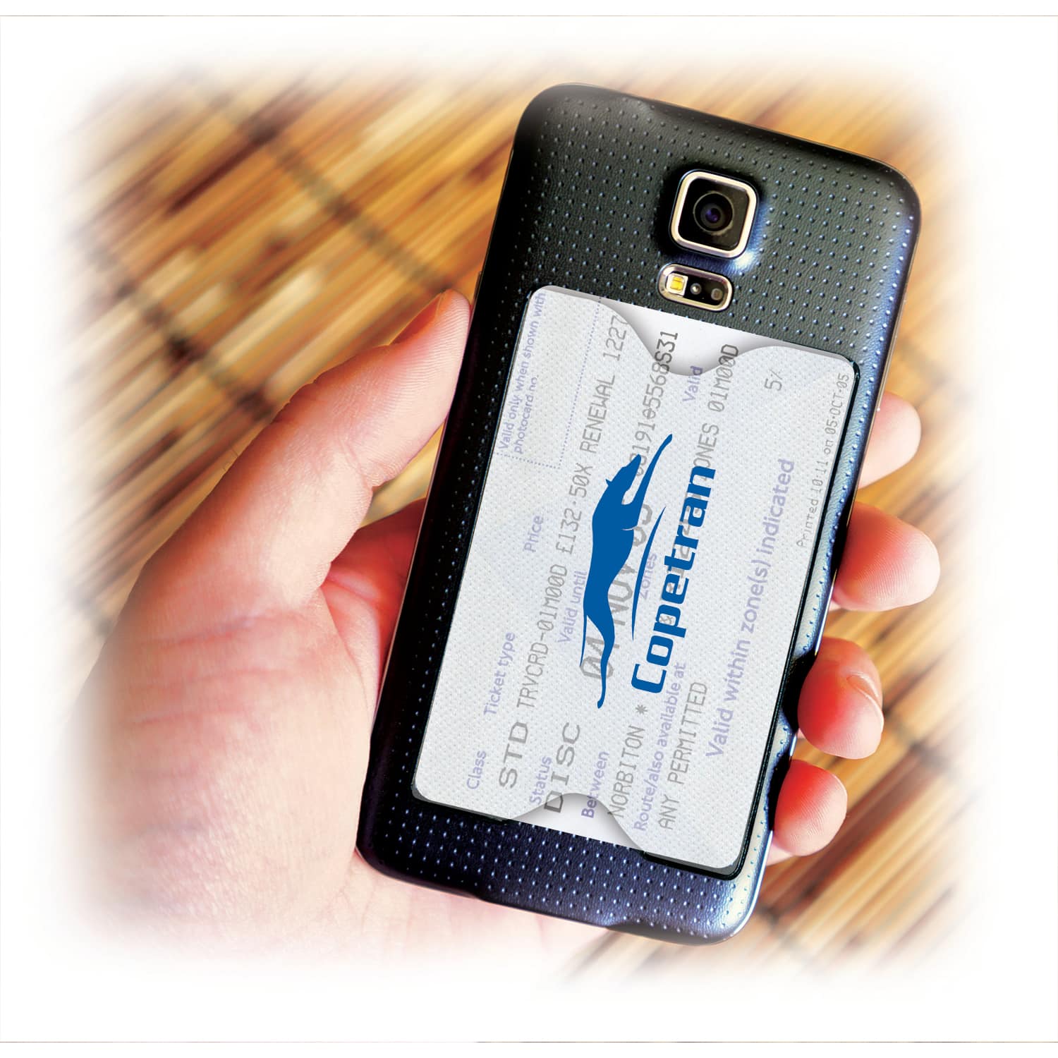 Pochette arrière pour téléphone - Transparent