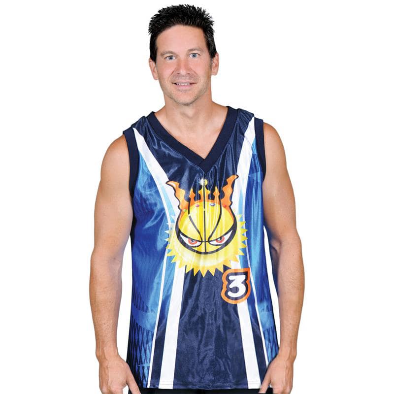 Maillot de basketball, col en V