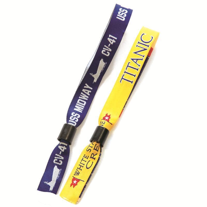 Bracelet d'admission pour fête, tissé