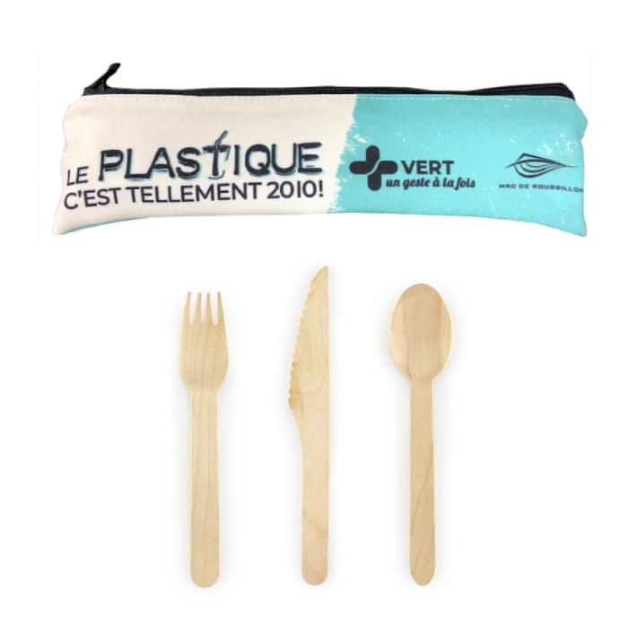 Pochette à ustensiles réutilisable