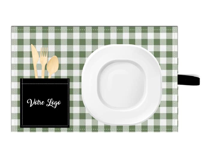 Napperon lunch avec poche et sangle