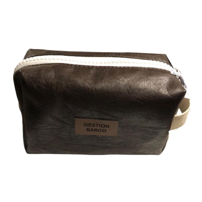 Grande trousse de toilette en cuir végane