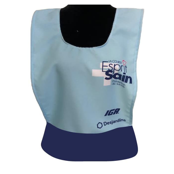 Dossard pour adulte sans poche