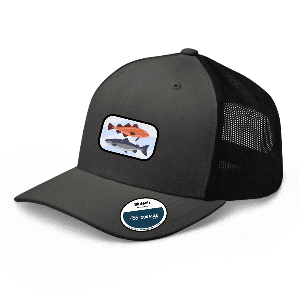Casquette saumon et morue