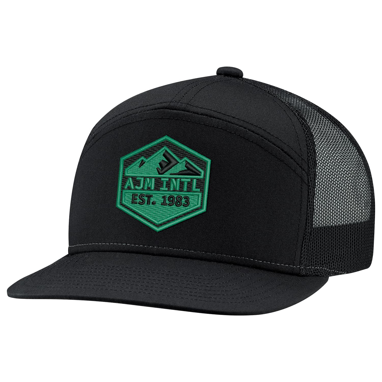 Chapeau style campeur en maille polycoton/polyester, 7 panneaux