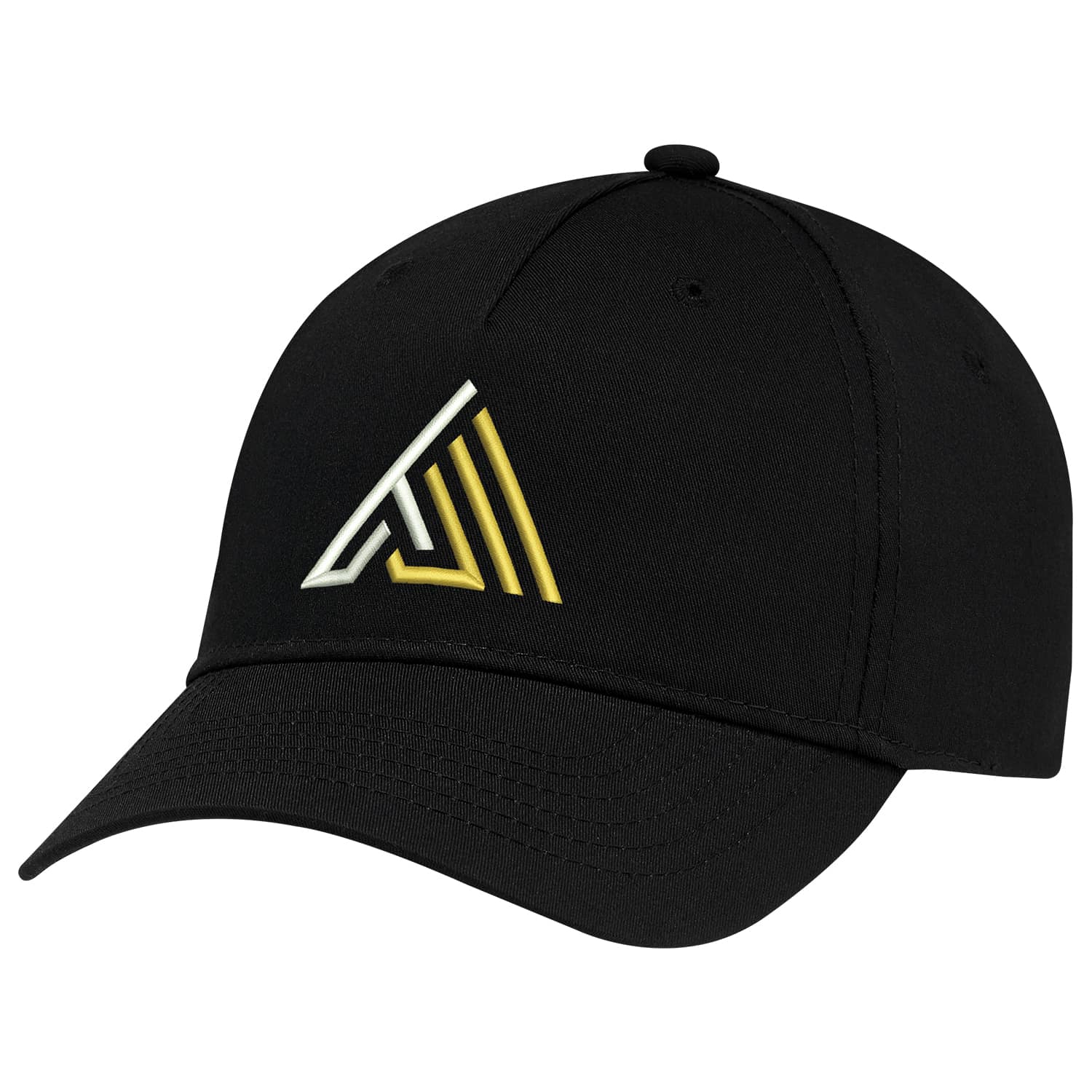 Polycoton, casquette 5 panneaux ajustée
