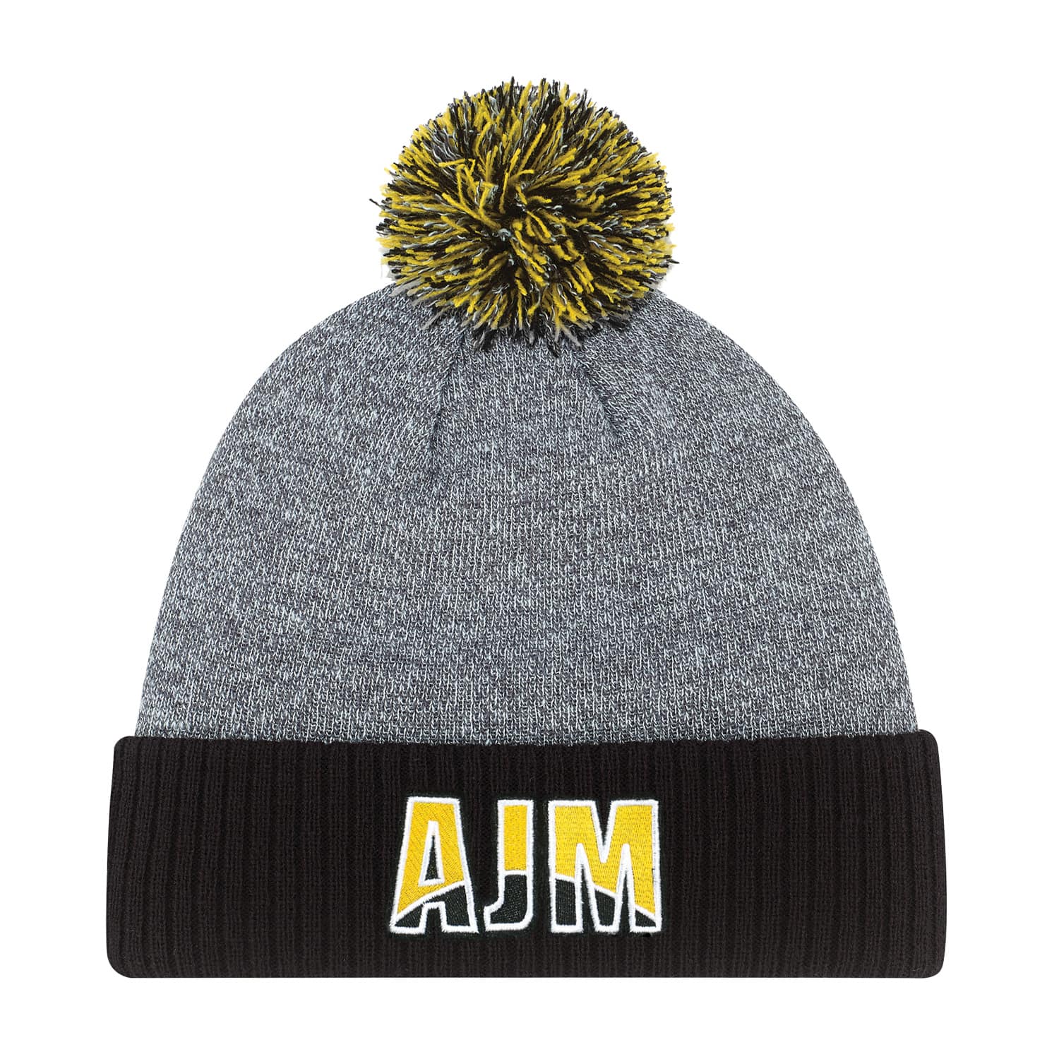 Tuque a revers en acrylique (Pompon 8cm)