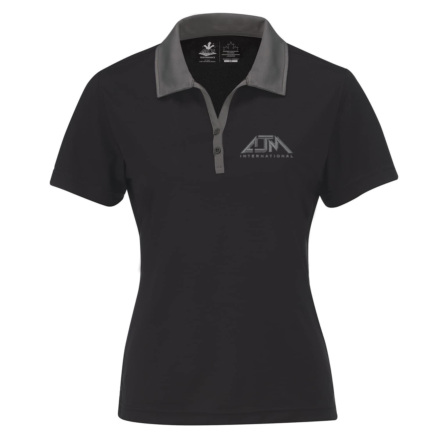 Polos performance bicolores pour femmes :: 100 % polyester tricot piqué. 155 g/m2 (4,5 oz/yd2)