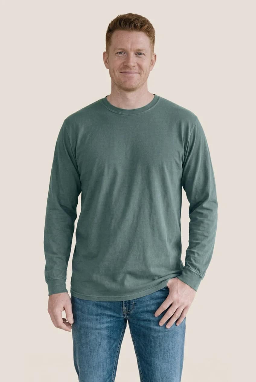 T-shirt manches longues «vintage wash»